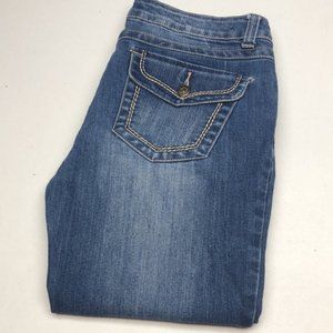 LIKE NEW VINTAGE BONGO FLAP BOOTCUT JEANS 11/31x34 ⭐️